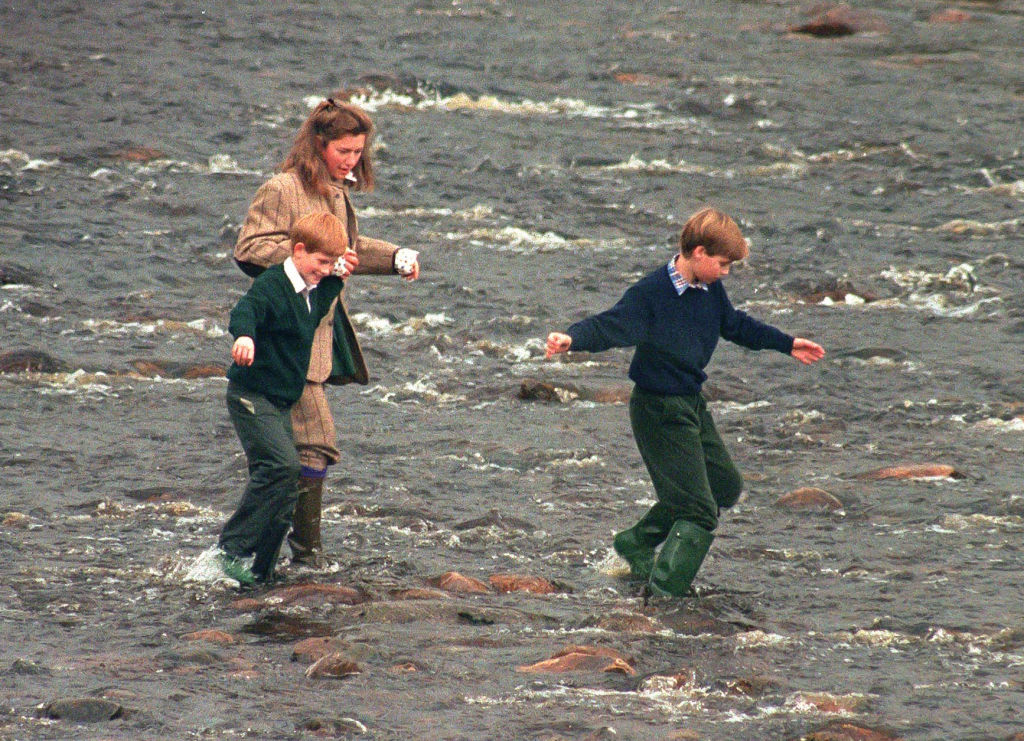 Tiggy, Prince William and Prince Harry