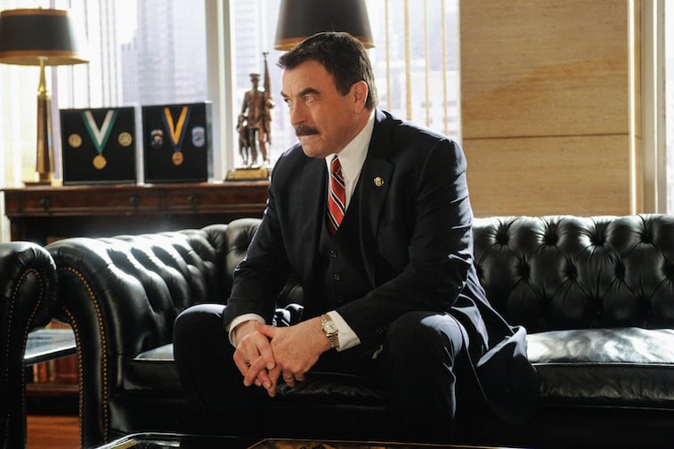 Tom Selleck as his 'Blue Bloods' character Frank Reagan