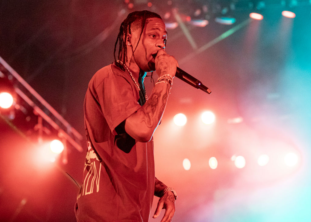 Travis Scott performs on stage
