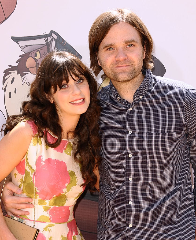 Zooey Deschanel and Ben Gibbard attend the premiere of Disney's "Winnie The Pooh" at Walt Disney Studios