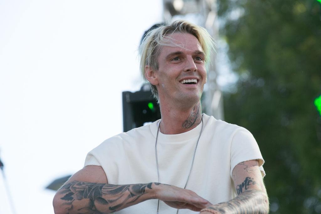 Aaron Carter attends the LA Pride Music Festival And Parade 2017.