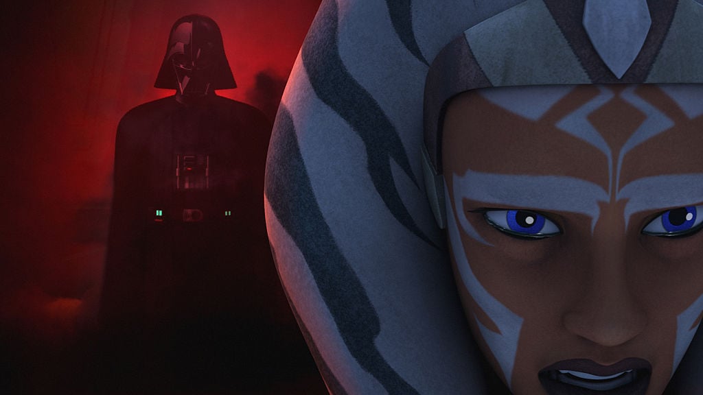 Ahsoka comes face to face with Darth Vader before their battle, 'Star Wars Rebels.'