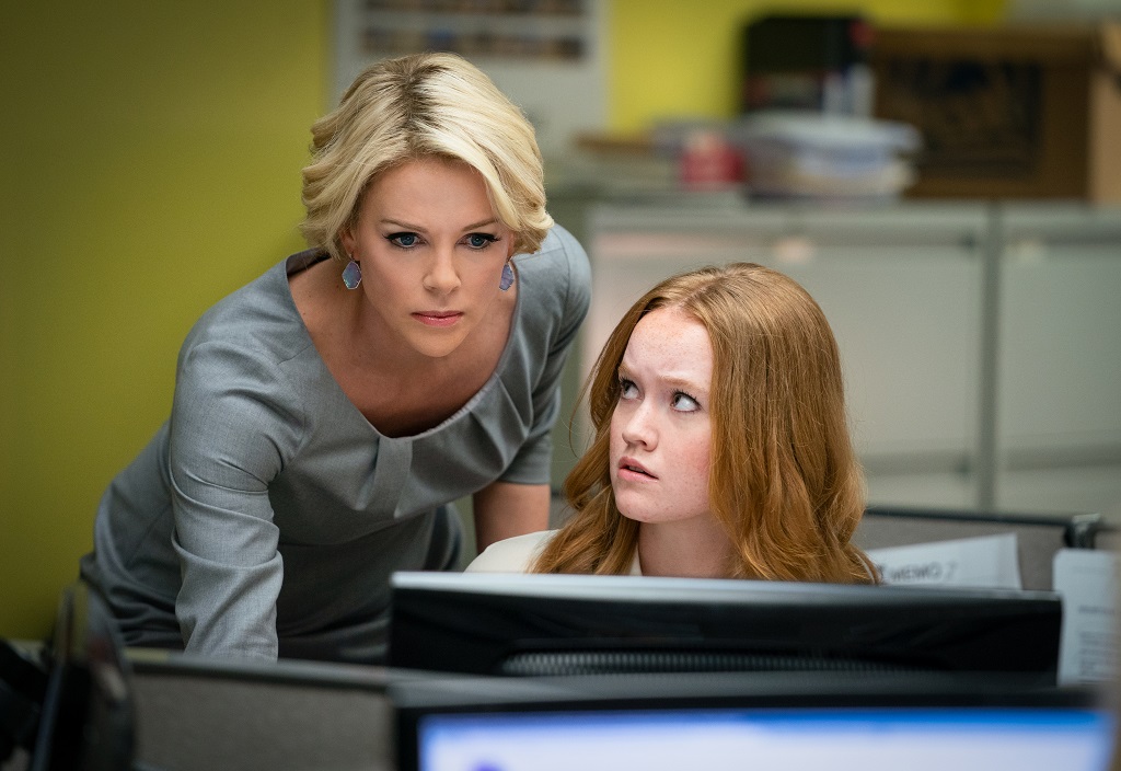 Charlize Theron and Liv Hewson in Bombshell 