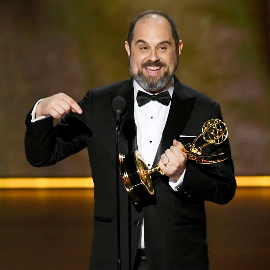 Craig Mazin, new director for the sixth 'Pirates of the Caribbean,' after winning his Emmy for 'Chernobyl.'