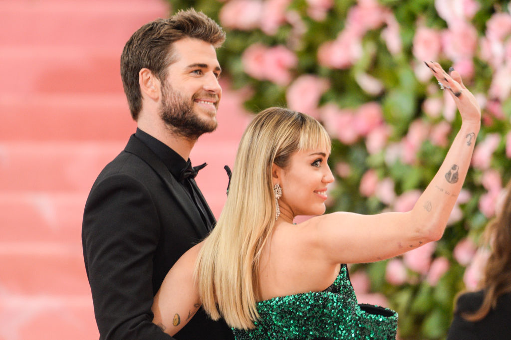Miley Cyrus and Liam Hemsworth at the Met Gala.