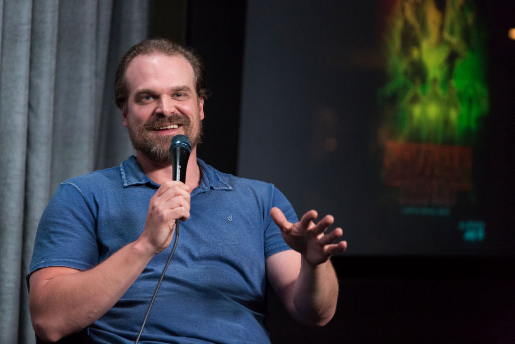 David Harbour attends SAG-AFTRA Foundation Conversations with "Stranger Things" at SAG-AFTRA Foundation Screening Room.