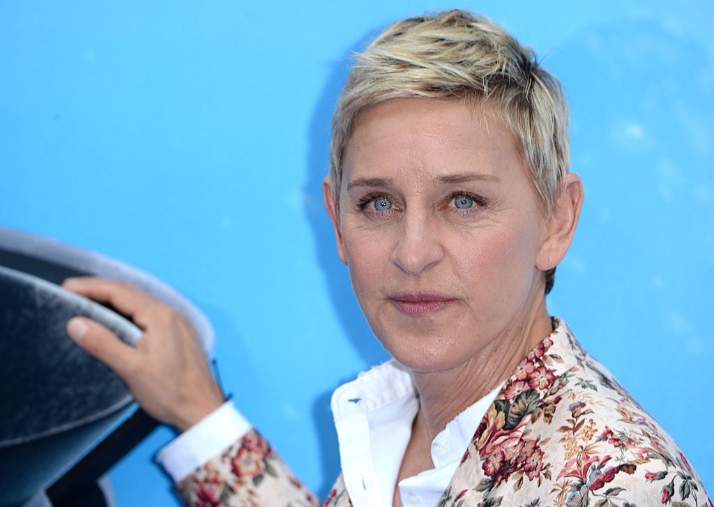 Ellen DeGeneres attends the UK Premiere of "Finding Dory" at Odeon Leicester Square on July 10, 2016 in London, England.
