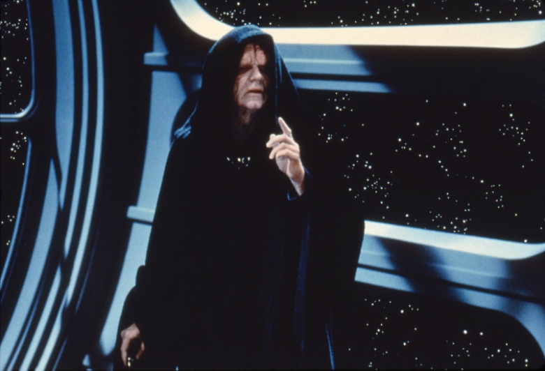 Ian McDiarmid as Emperor Palpatine in 'Star Wars'