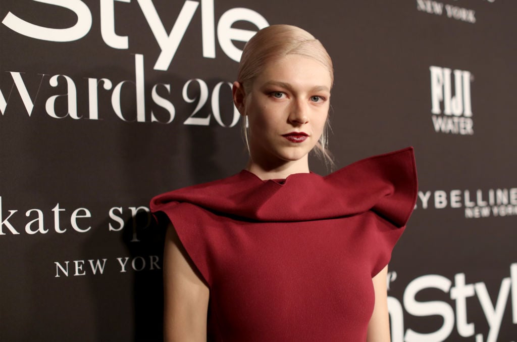 Hunter Schafer at the InStyle Awards red carpet. 