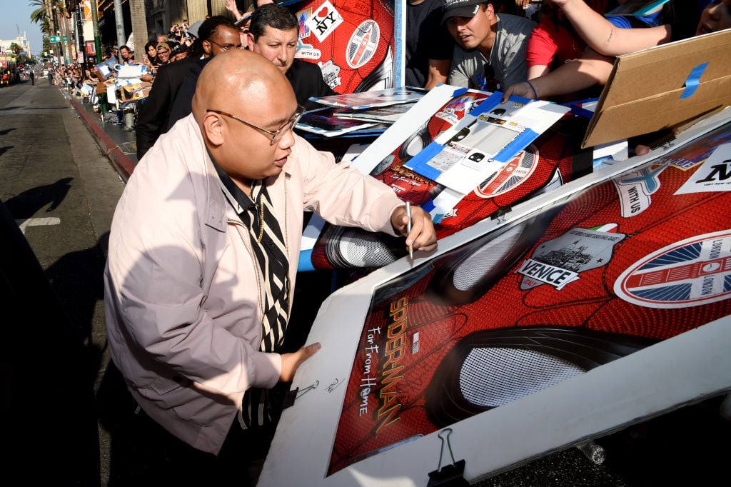 Jacob Batalon at the 'Spider-Man: Far From Home' premiere. 
