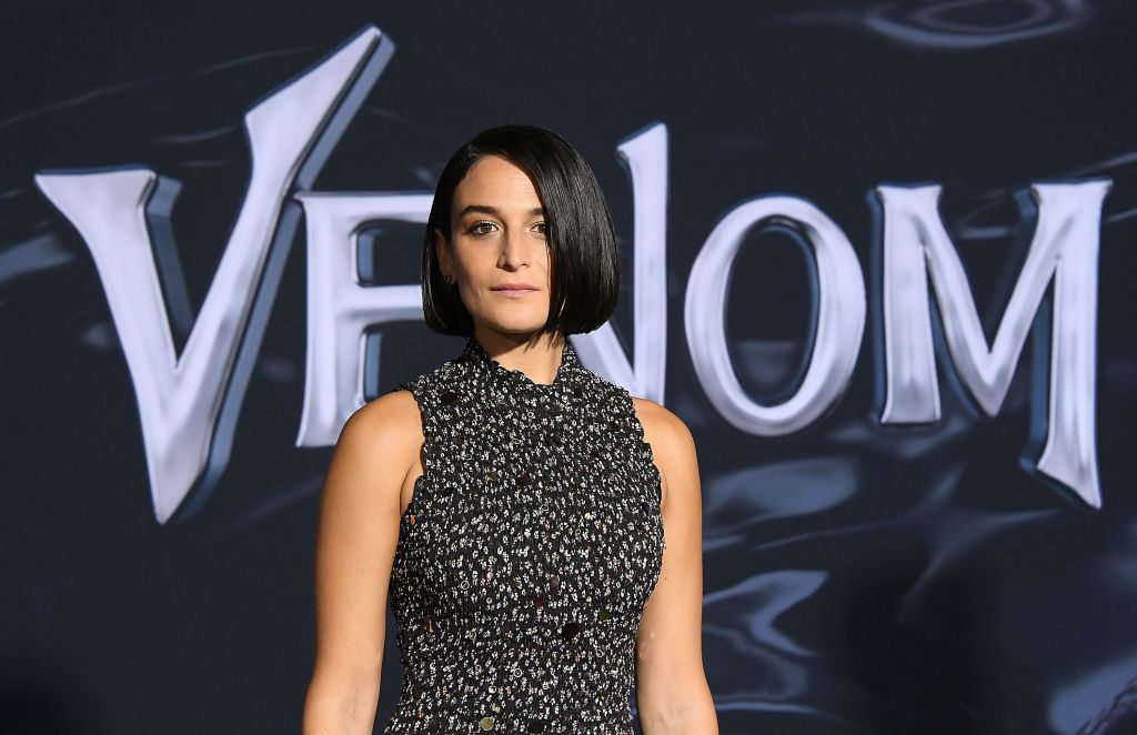 Jenny Slate at the premiere of 'Venom' on October 1, 2018