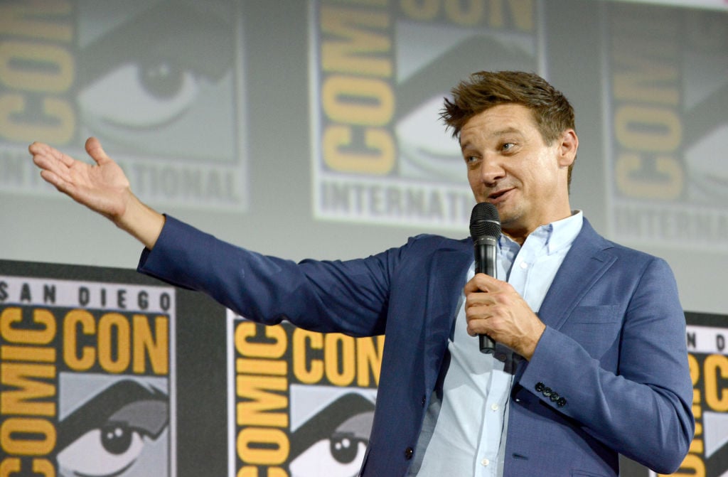Jeremy Renner at San Diego Comic Con.