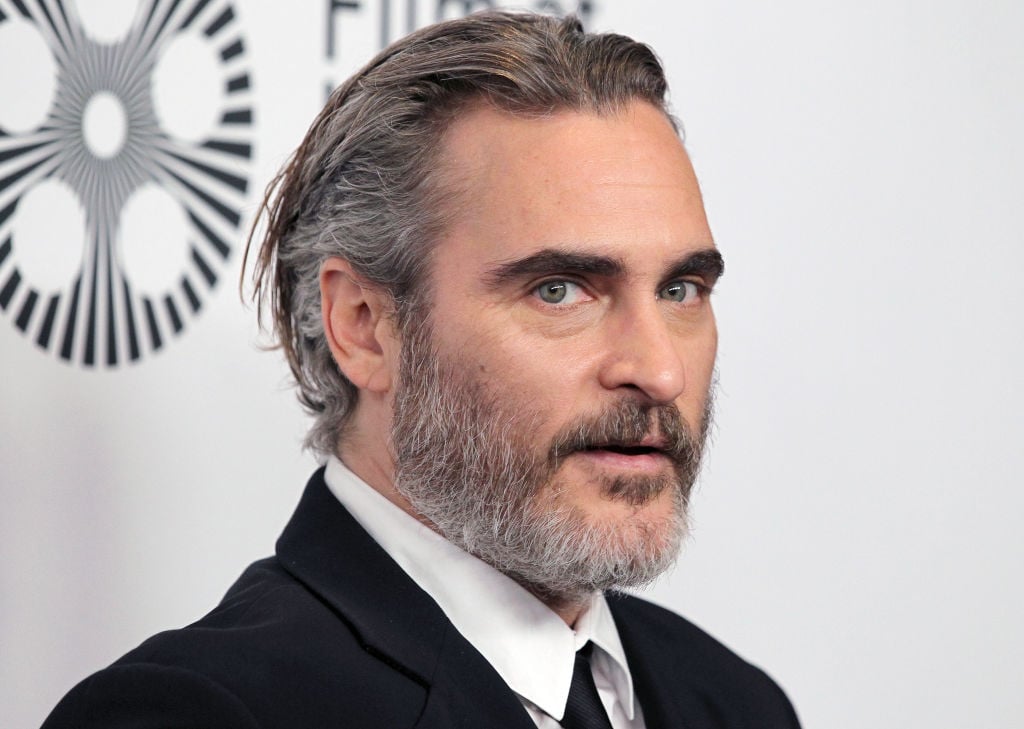 Joaquin Phoenix attends the "Joker" premiere during the 57th New York Film Festival.