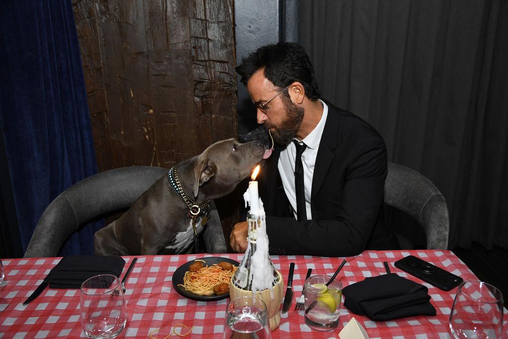 Justin Theroux and Kuma