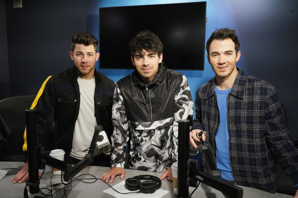 Nick Jonas, Joe Jonas and Kevin Jonas of The Jonas Brothers visit the SiriusXM studios