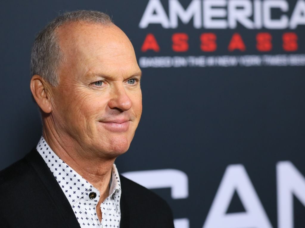 Michael Keaton on a red carpet.