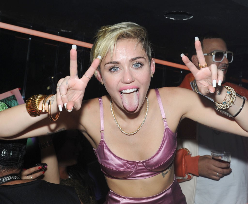 Miley Cyrus attends Miley Cyrus' Official Album Release Party for "Bangerz" at The General in New York City.