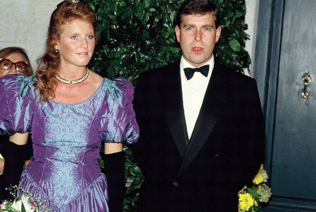Sarah Ferguson and Prince Andrew in 1990 in London, England.