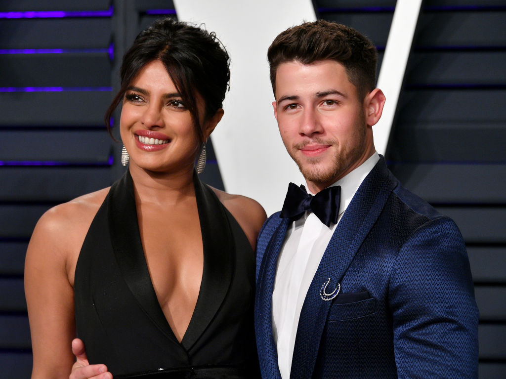 Priyanka Chopra and Nick Jonas at the 2019 Vanity Fair Oscar Party.