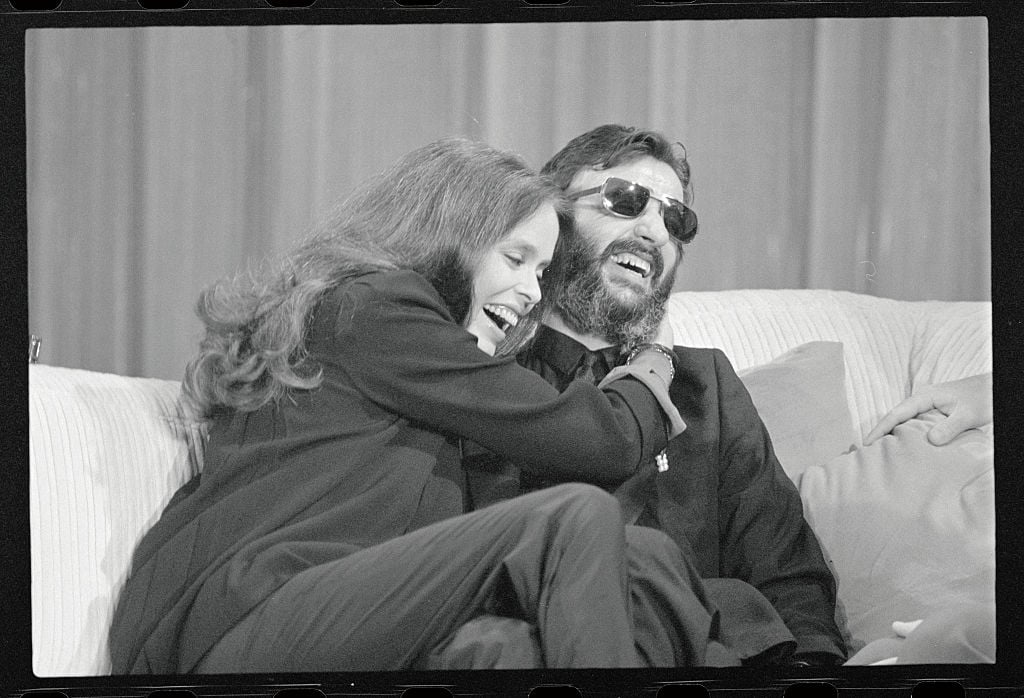 Ringo Starr with his wife Barbara Bach