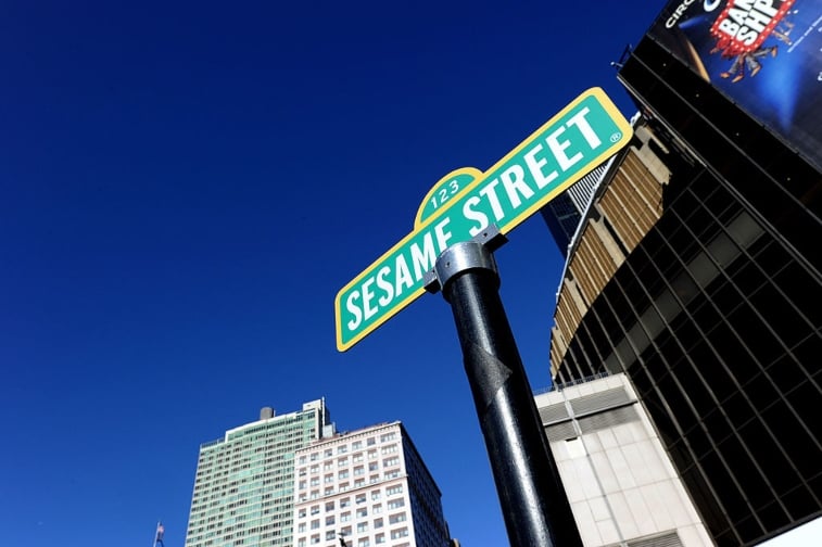 Sesame Street sign