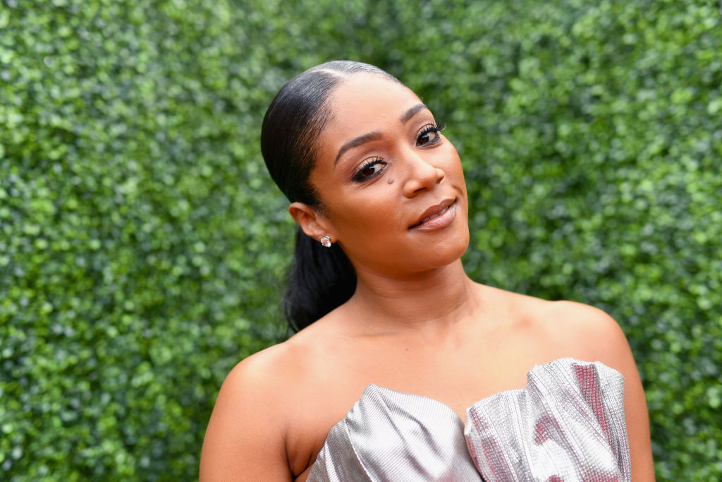 Tiffany Haddish attends the 2018 MTV Movie And TV Awards at Barker Hangar.