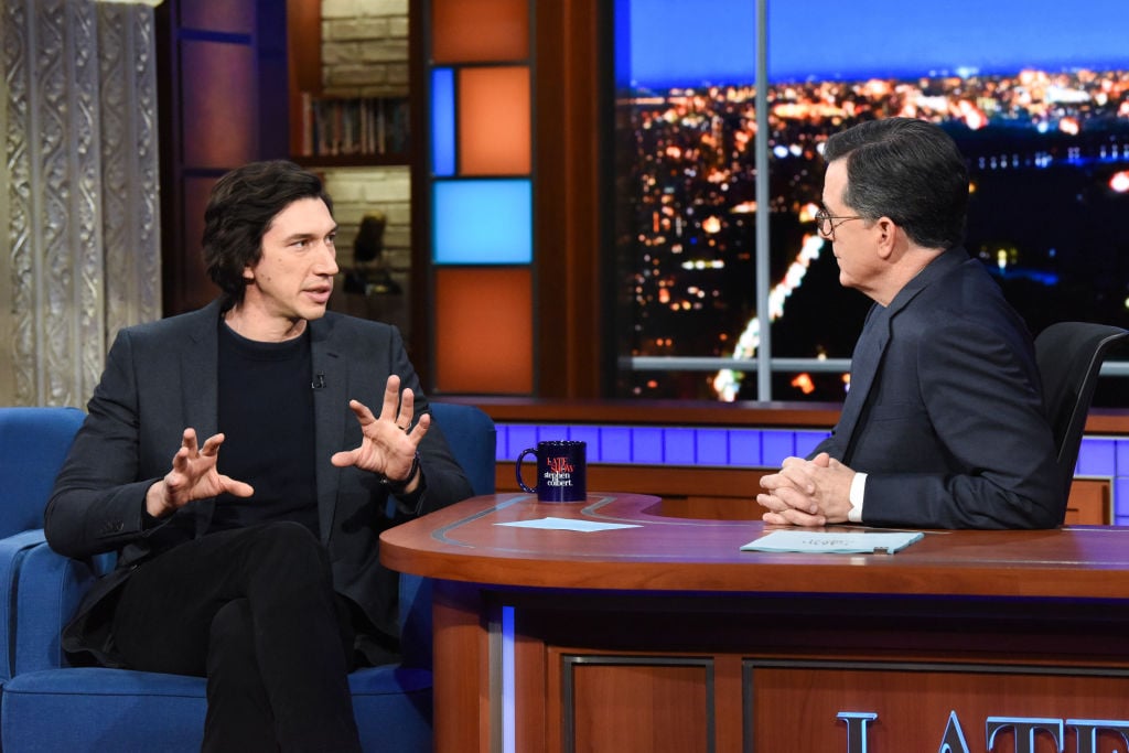 Adam Driver on 'The Late Show with Stephen Colbert'