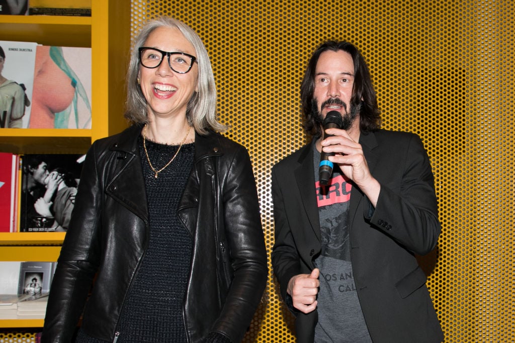 (L-R) Alexandra Grant and actor Keanu Reeves