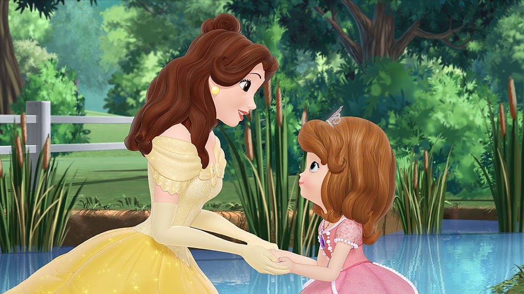 Belle from 'Beauty and the Beast' on the Disney Junior series 'Sofia the First'