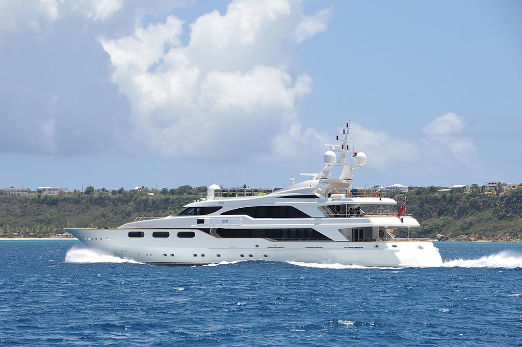 "Honor" luxury yacht in Cole Bay, St. Maarten