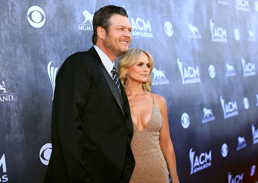Blake Shelton and Miranda Lambert at a 2014 award show