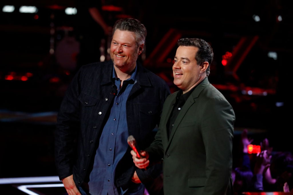 Blake Shelton and Carson Daly on 'The Voice'