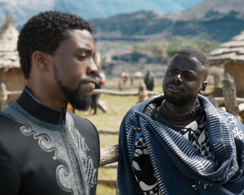 Chadwick Boseman and Winston Duke