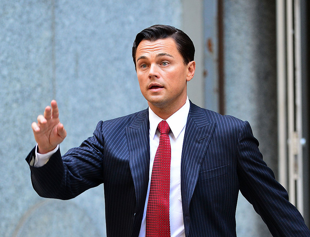 Leonardo DiCaprio in The Wolf of Wall Street