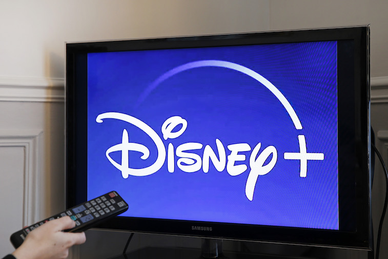 Disney+ logo shown on a TV screen