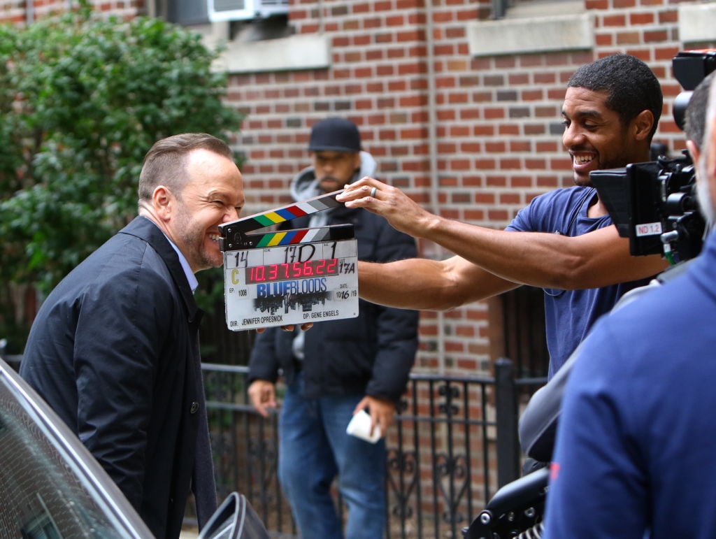 Donnie Wahlberg on the set of Blue Bloods | Jose Perez/Bauer-Griffin/GC Images