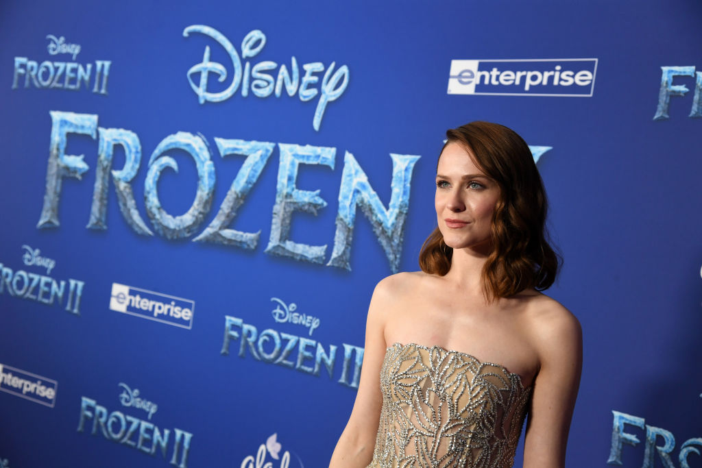 Evan Rachel Wood attends the premiere of Frozen 2