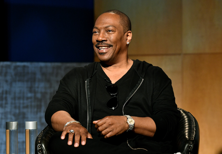 Eddie Murphy speaks onstage