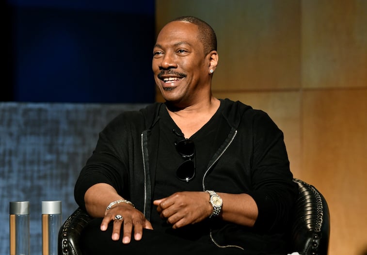 Eddie Murphy speaks onstage