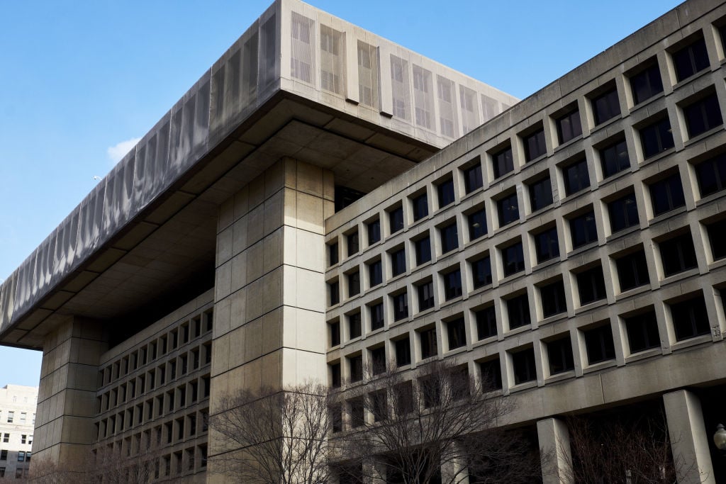 The Federal Bureau of Investigation (FBI) headquarters stands in Washington, D.C., U.S., on Friday, Feb. 2, 2018