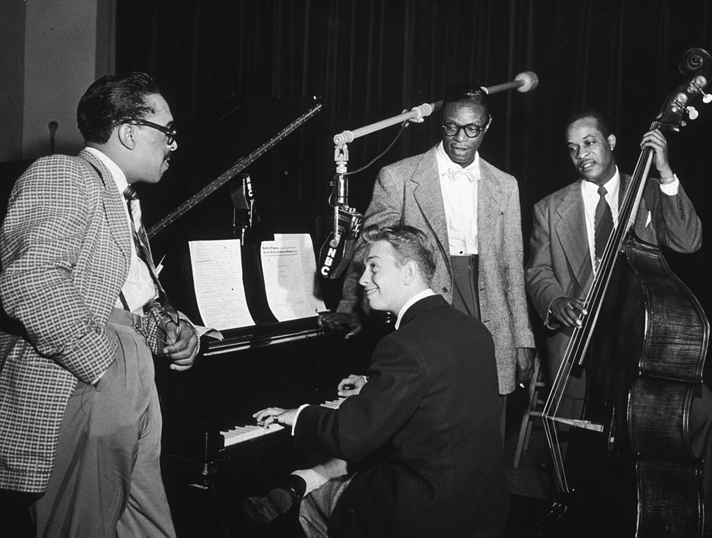 The Nat King Cole Trio and Mel Tormé on piano