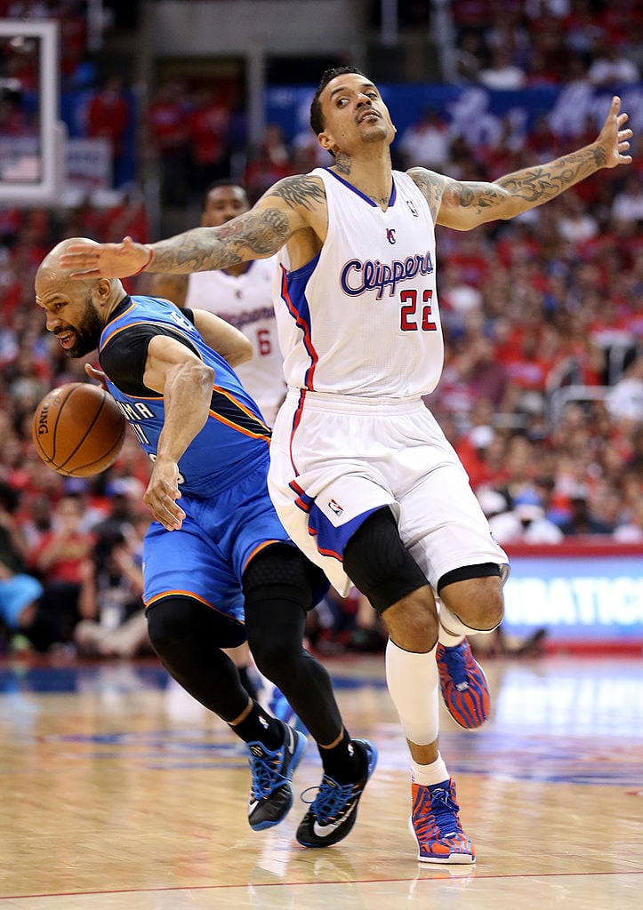 Matt Barnes and Derek Fisher