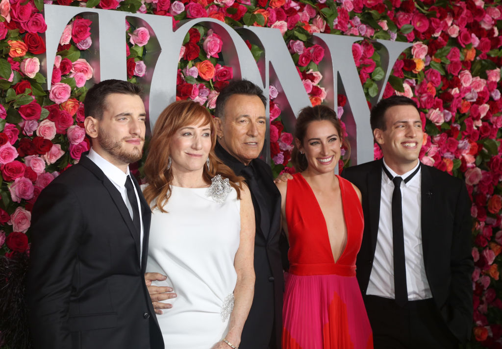 The Springsteen family | Sam Springsteen, Patti Scialfa, Bruce Springsteen, Jessica Springsteen and Evan Springsteen