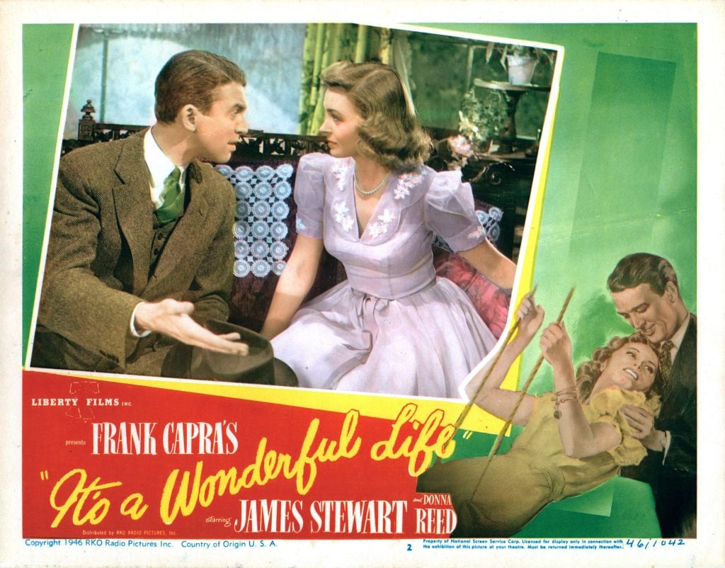 It's A Wonderful Life, starring James Stewart, Donna Reed, 1946