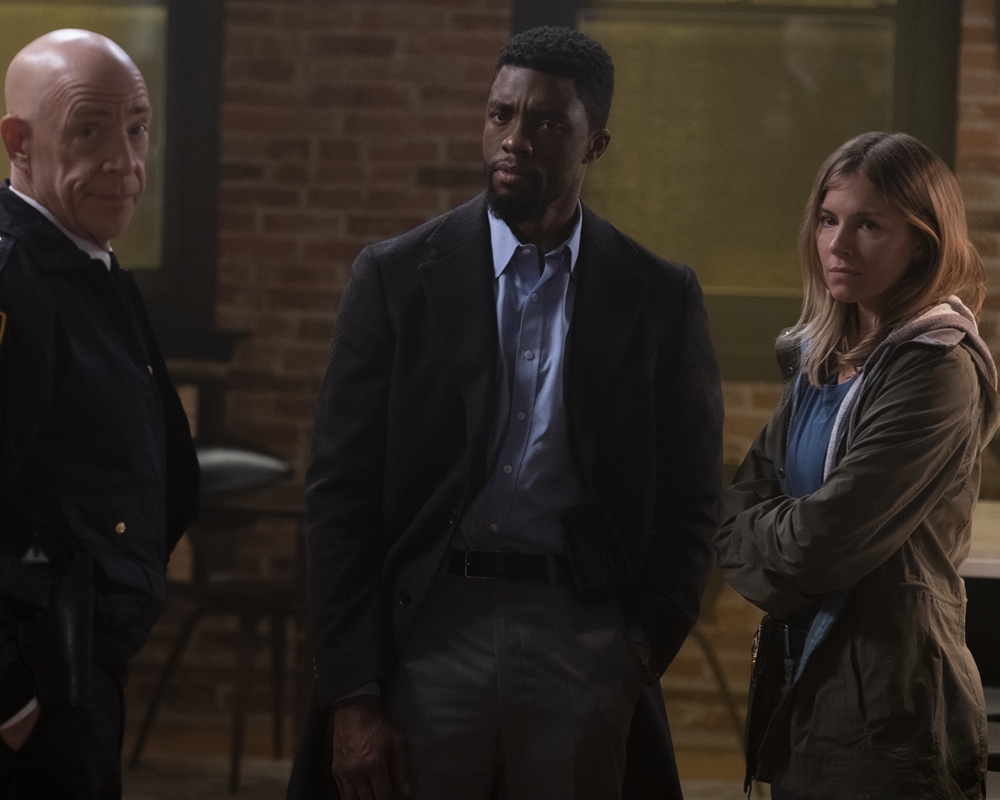 J.K. Simmons, Chadwick Boseman and Sienna Miller