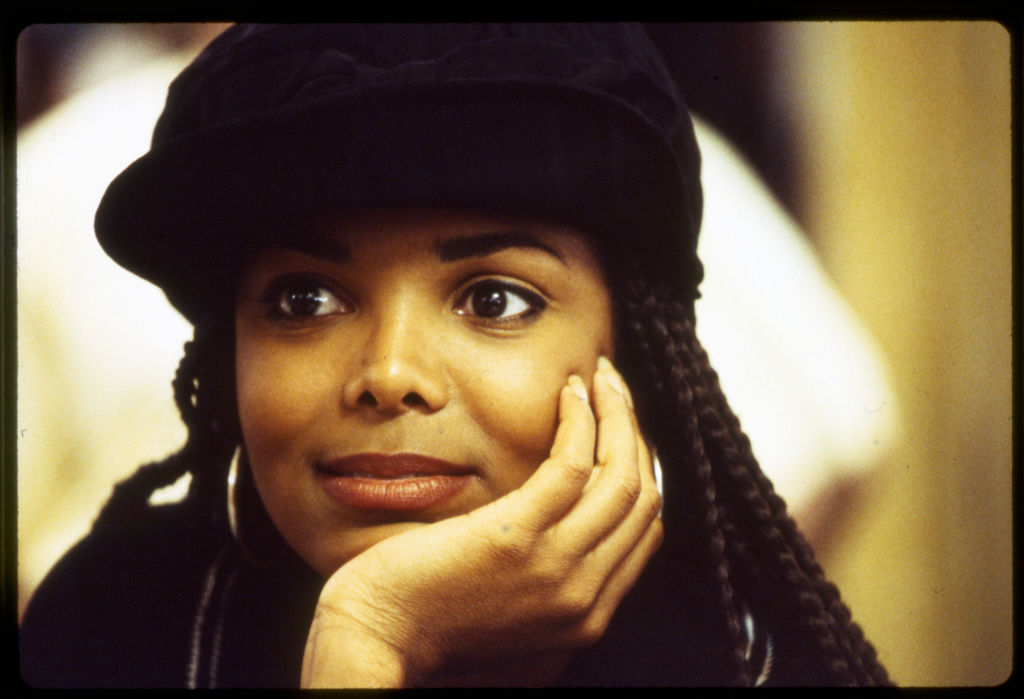 Janet Jackson on the set of 'Poetic Justice'
