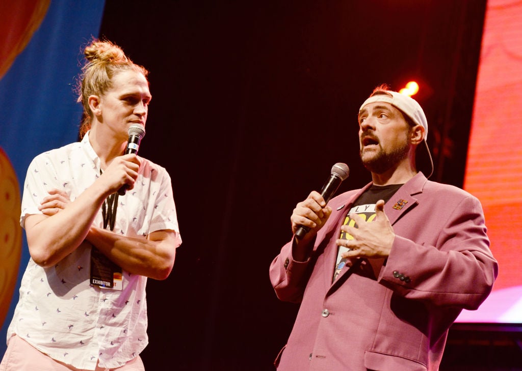 Jason Mewes and Kevin Smith at Los Angeles Comic-Con