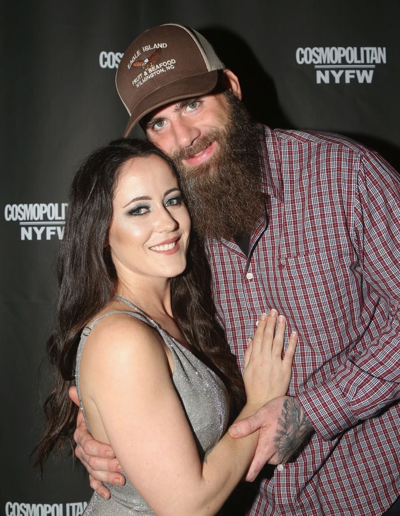 Jenelle Evans and David Eason pose at the Cosmopolitan New York Fashon Week