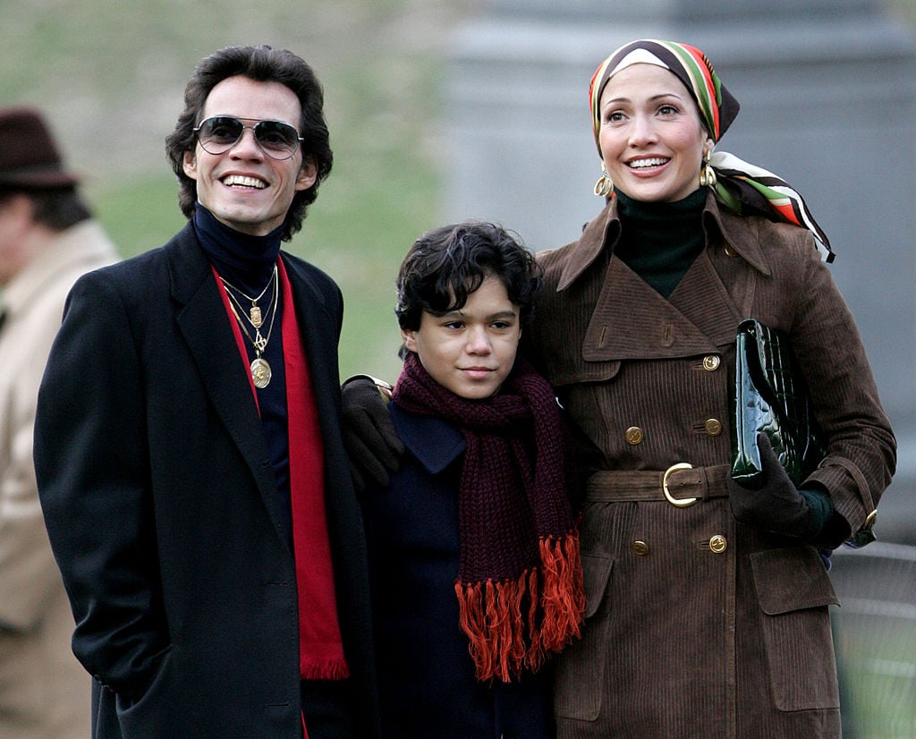 Jennifer Lopez and Marc Anthony filming 'El Cantante' in 2006