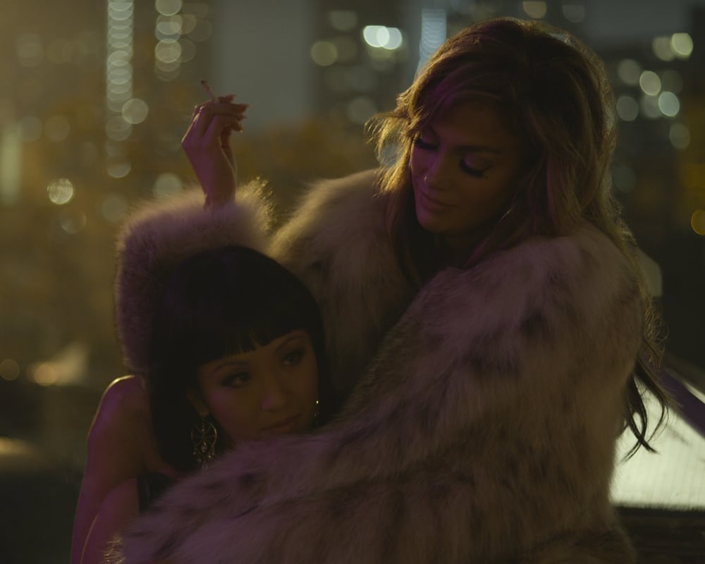 Jennifer Lopez and Constance Wu in Hustlers